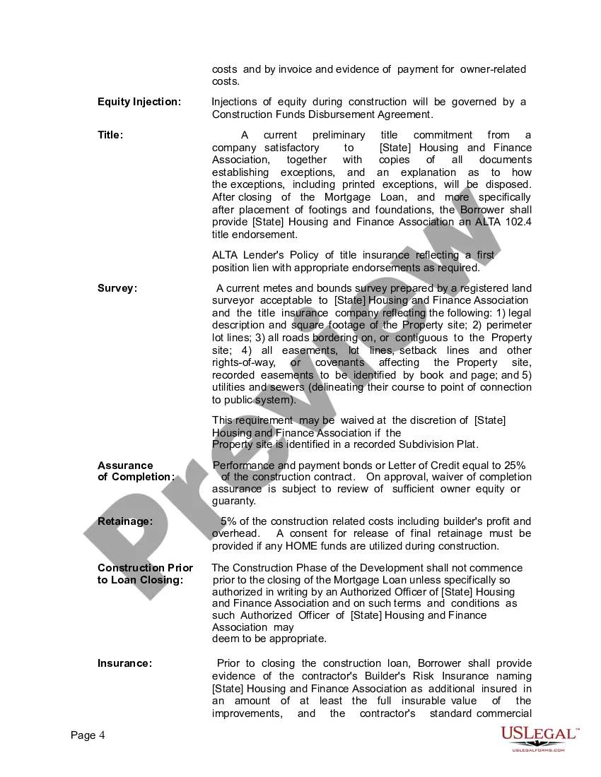 Get Construction Loan Financing Term Sheet Preview Construction Loan Financing Term Sheet