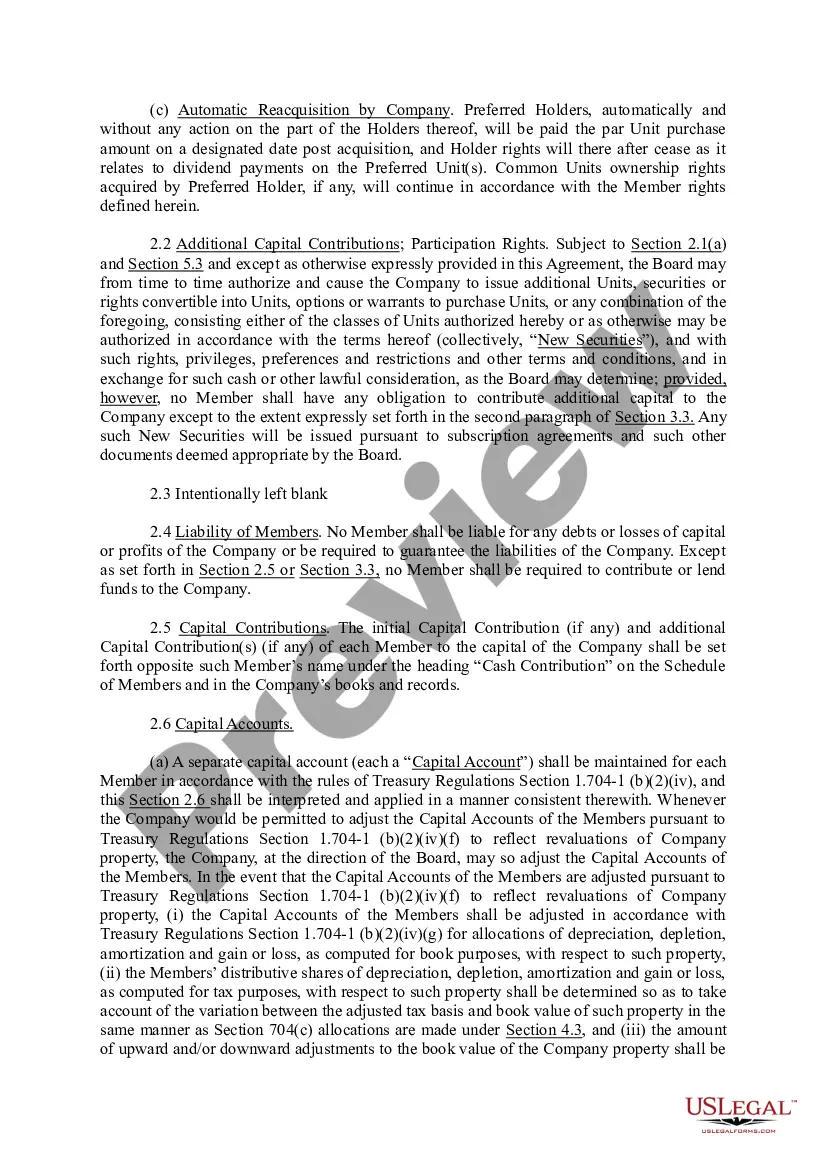 Get Restated Limited Liability Company Agreement of LLC Preview Restated Limited Liability Company Agreement of LLC
