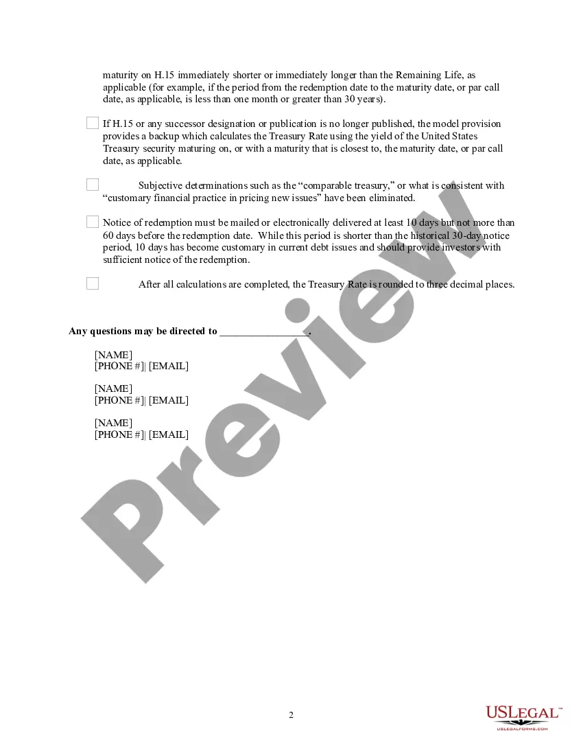 Get Executive Summary Investment-Grade Bond Optional Redemption Preview Executive Summary Investment-Grade Bond Optional Redemption