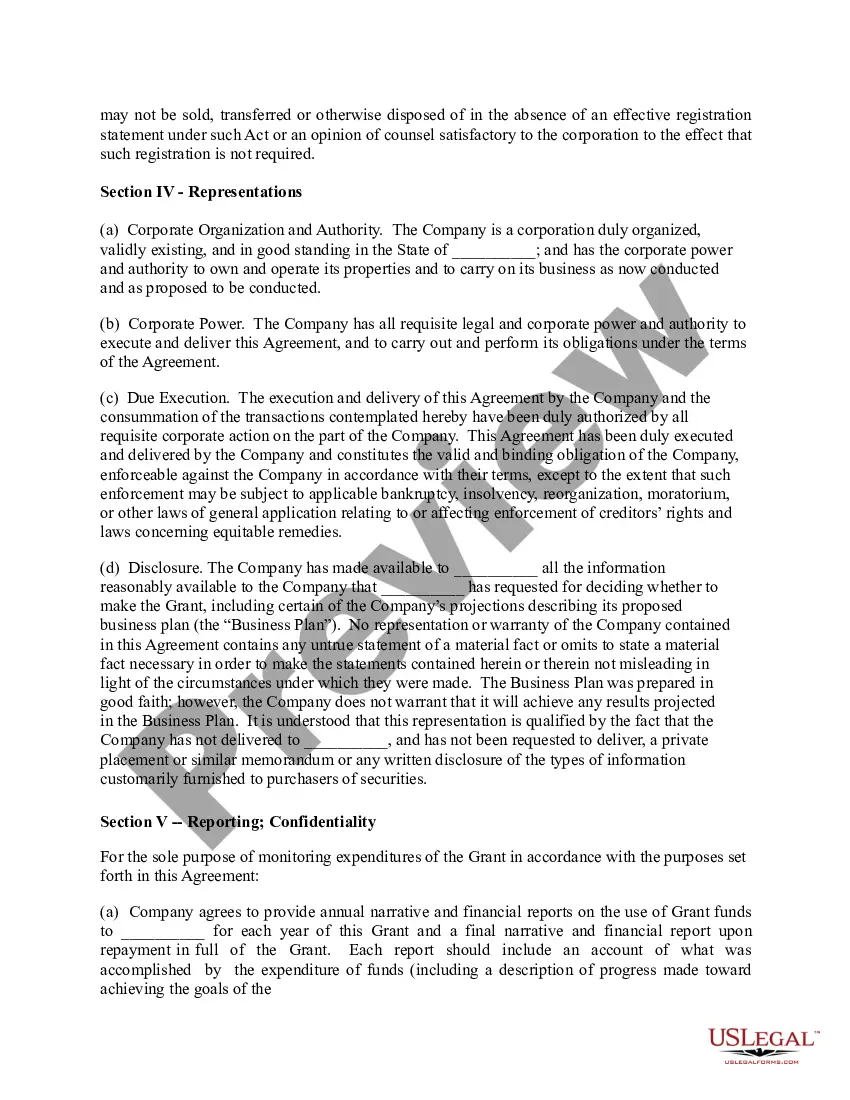 Get Recoverable Grant Agreement Preview Recoverable Grant Agreement