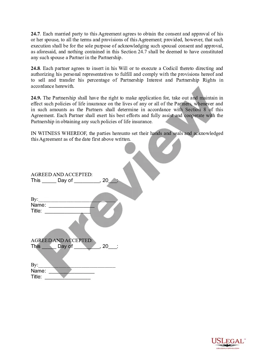 Preview Partnership Agreement