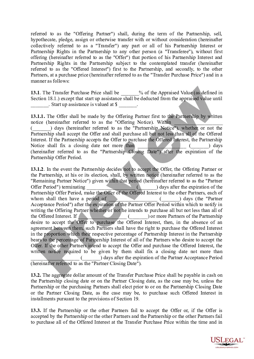 Preview Partnership Agreement