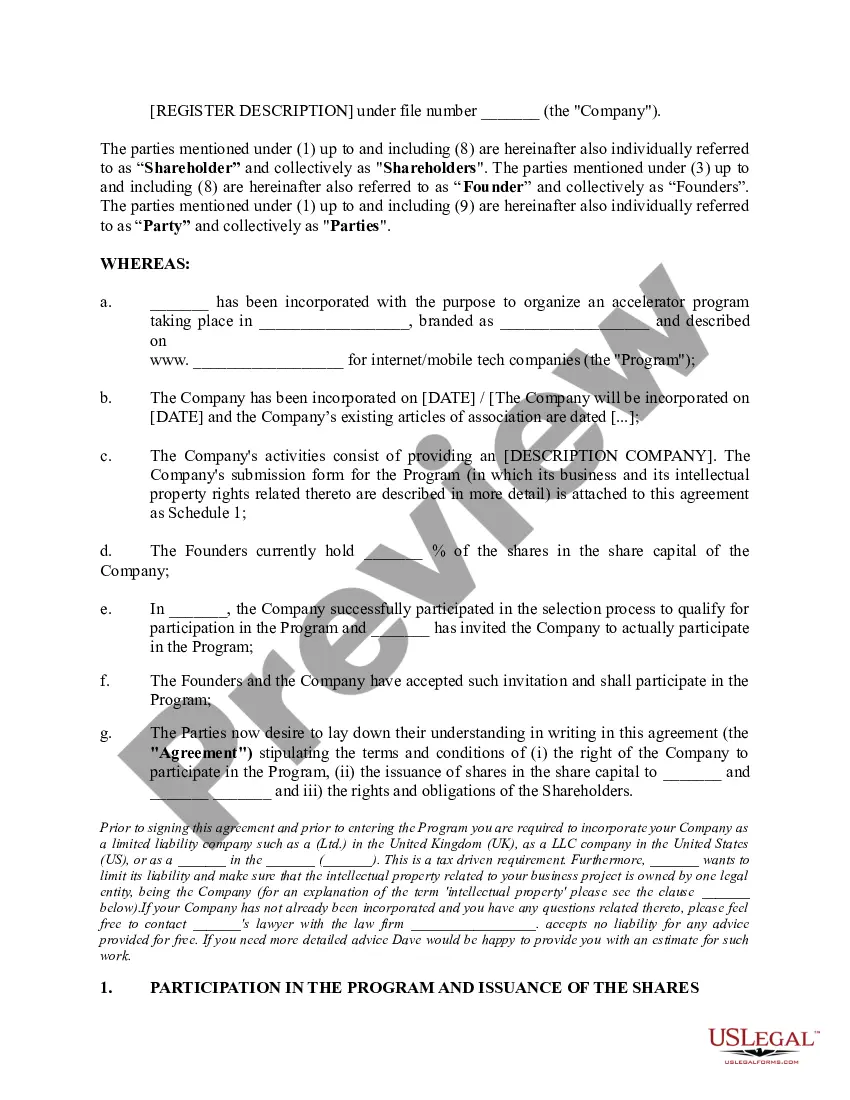 Get Shareholders Agreement Preview Shareholders Agreement