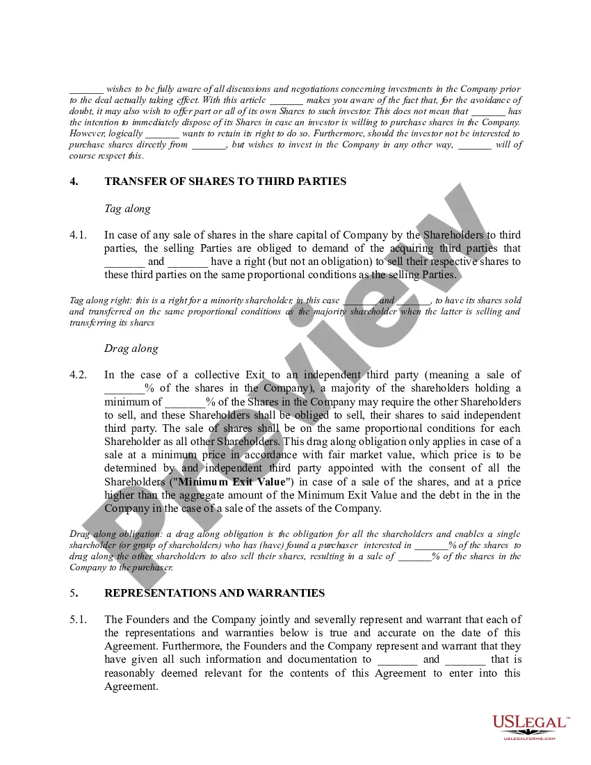 Get Shareholders Agreement Preview Shareholders Agreement