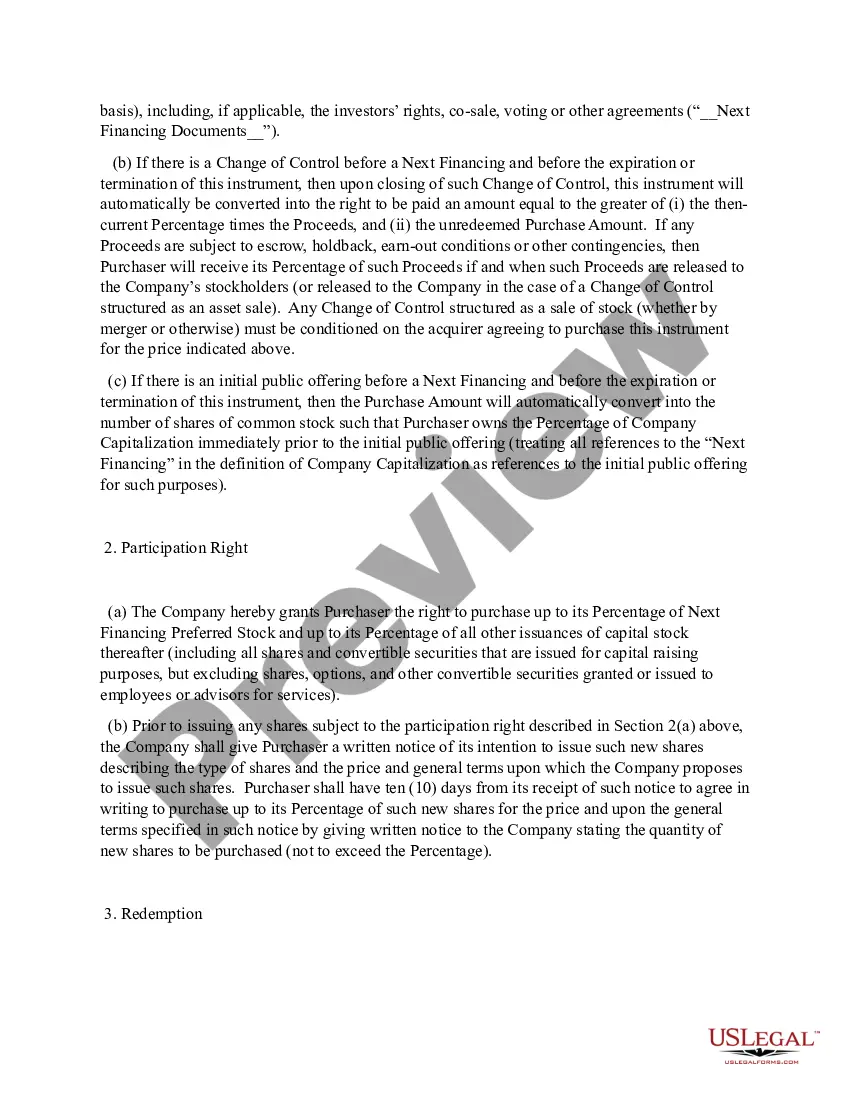 Get Term Sheet Preview Term Sheet