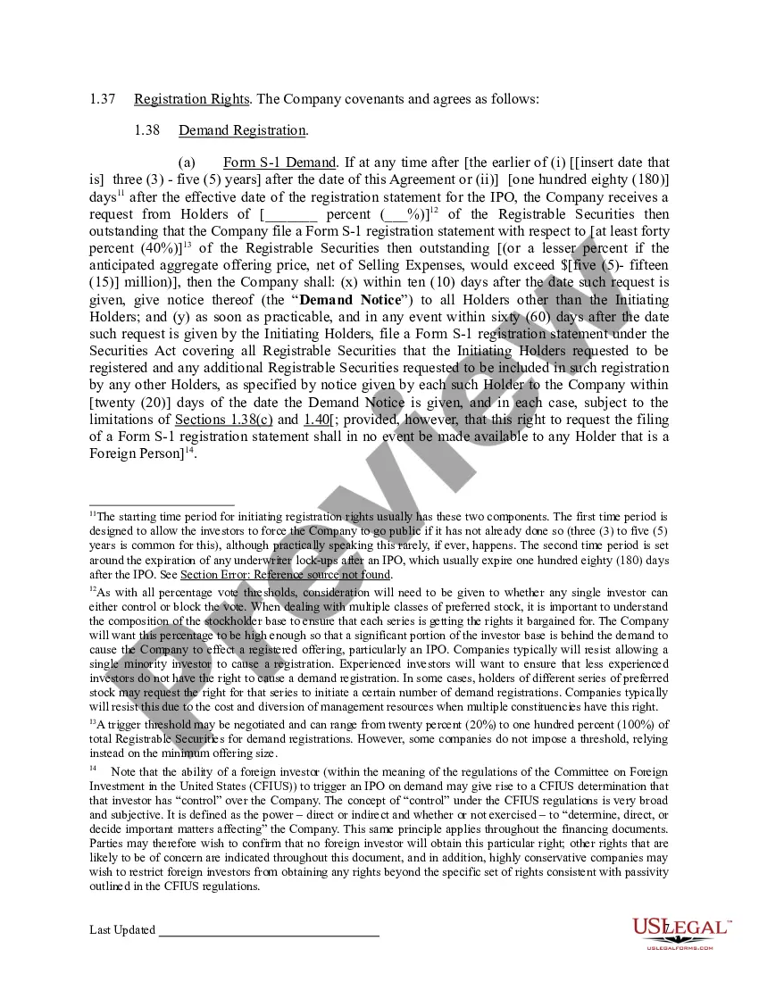 Preview Investors Rights Agreement