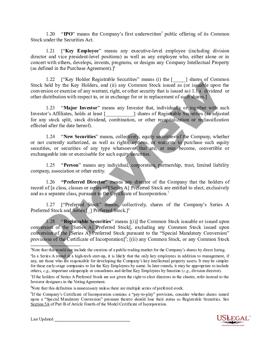 Preview Investors Rights Agreement
