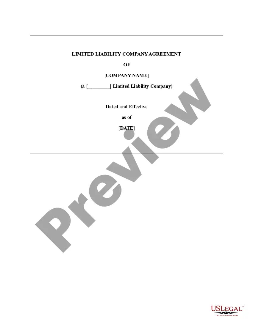 Get LLC Agreement - Open Source Preview LLC Agreement - Open Source