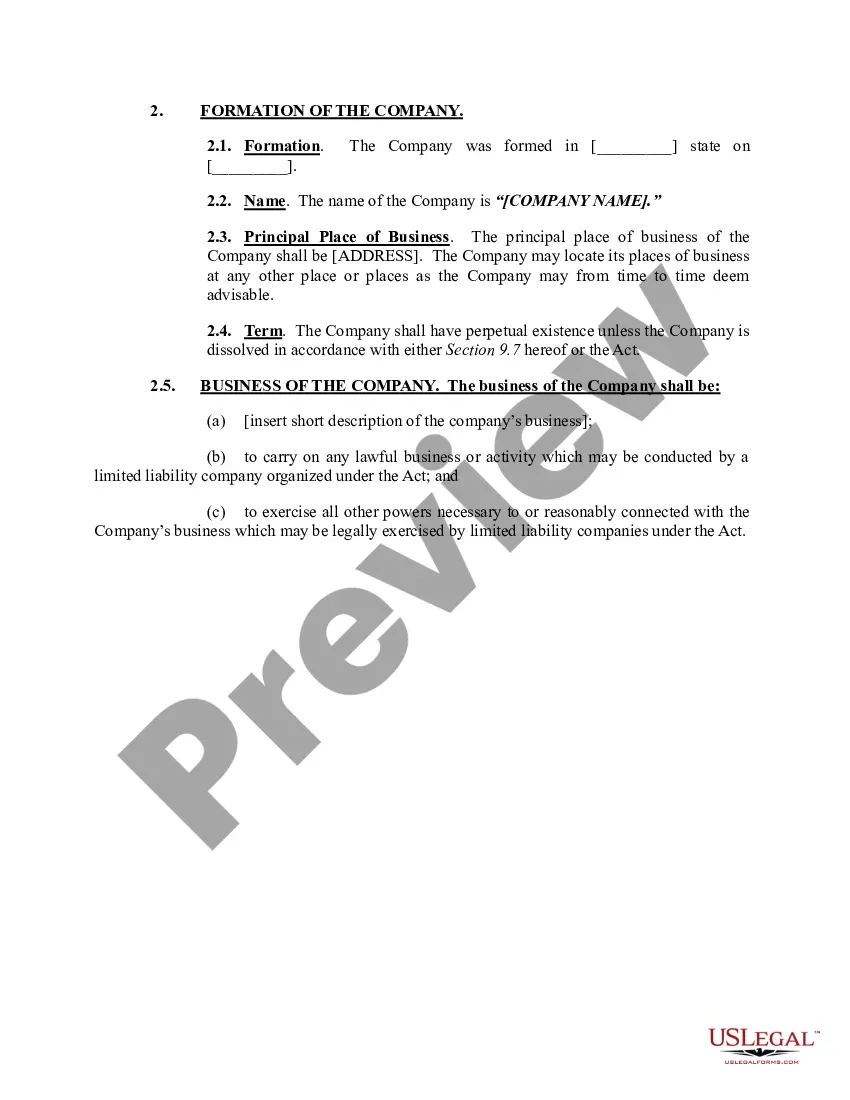 Get LLC Agreement - Open Source Preview LLC Agreement - Open Source