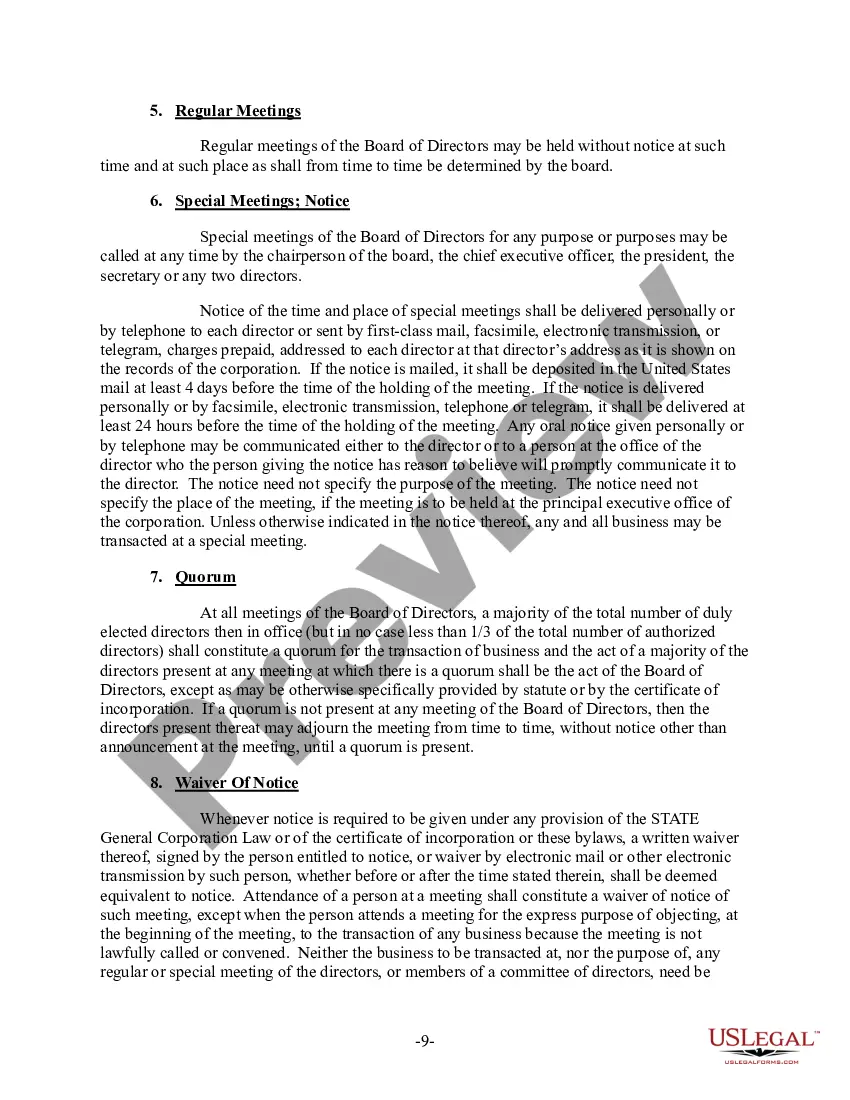 Get Bylaws Preview Bylaws