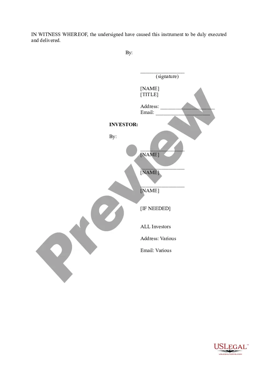 Get Simple Agreement for Future Equity Preview Simple Agreement for Future Equity