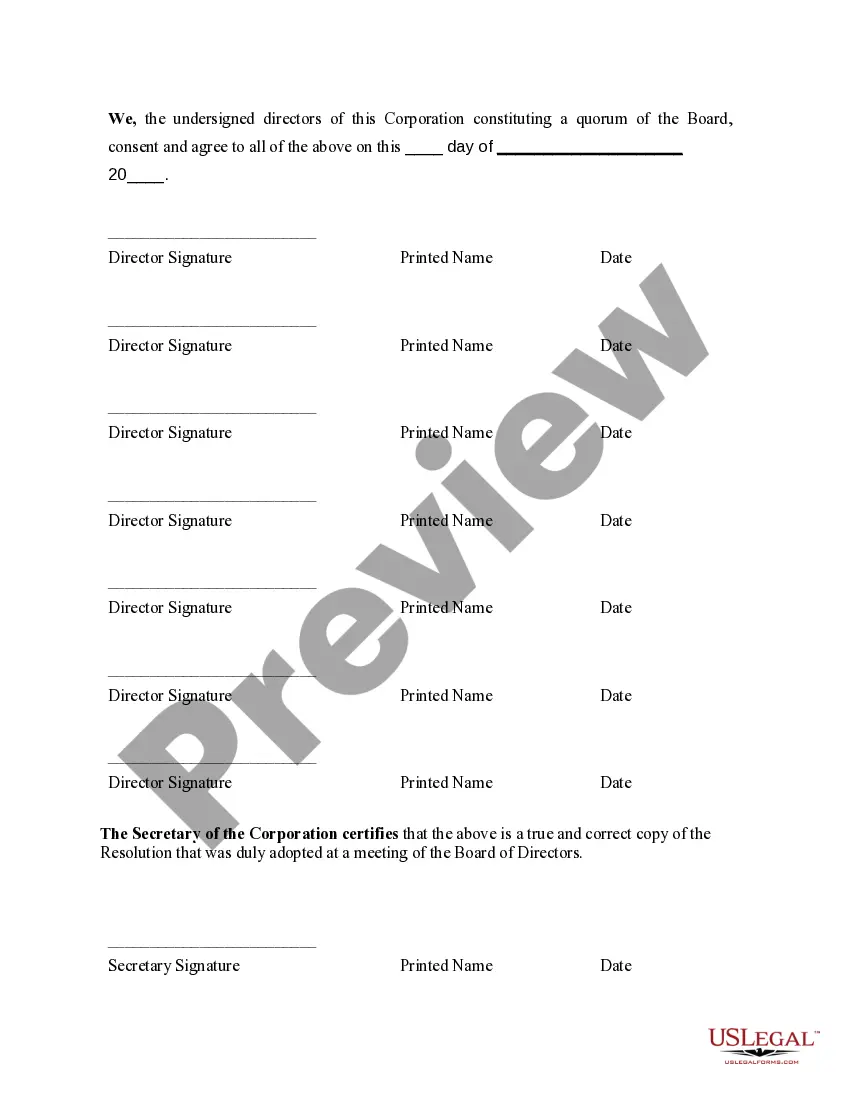 Preview Board Resolution