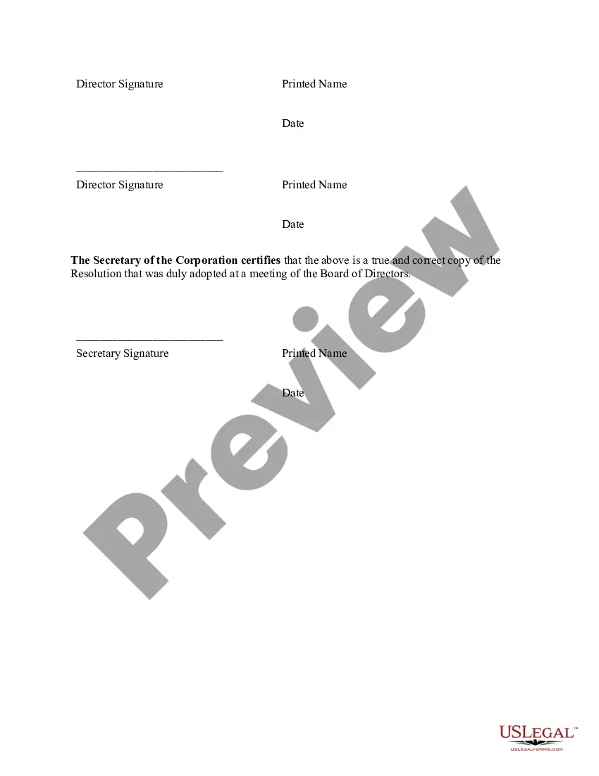 Preview Board Resolution