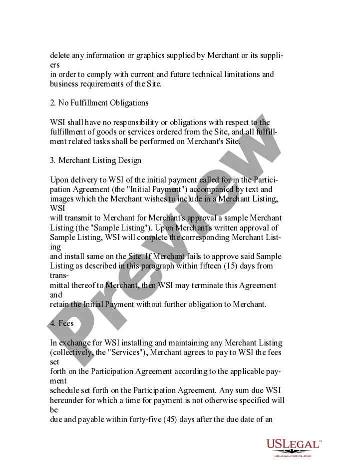 Get Retail Internet Site Agreement Preview Retail Internet Site Agreement
