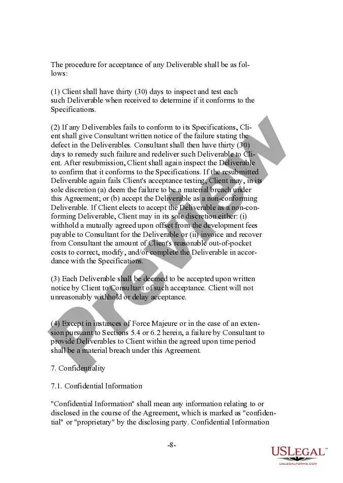 Preview Client Oriented Website Development and Service Agreement for Computer Consultant