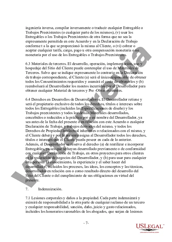 Get Acuerdo de desarrollo de sitios web orientados al consumidor Preview Acuerdo de desarrollo de sitios web orientados al consumidor