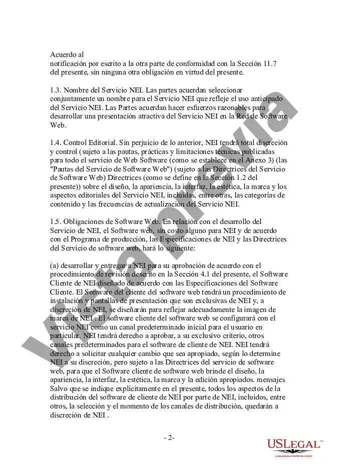 Preview Acuerdo de licencia y distribución - Uso de la tecnología Push