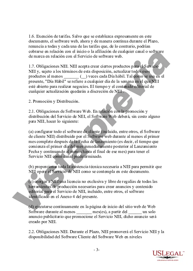 Preview Acuerdo de licencia y distribución - Uso de la tecnología Push