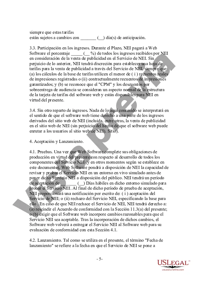 Preview Acuerdo de licencia y distribución - Uso de la tecnología Push