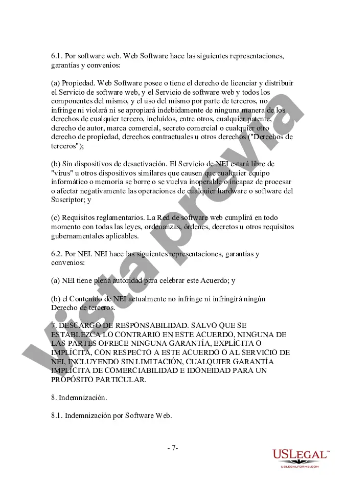 Preview Acuerdo de licencia y distribución - Uso de la tecnología Push
