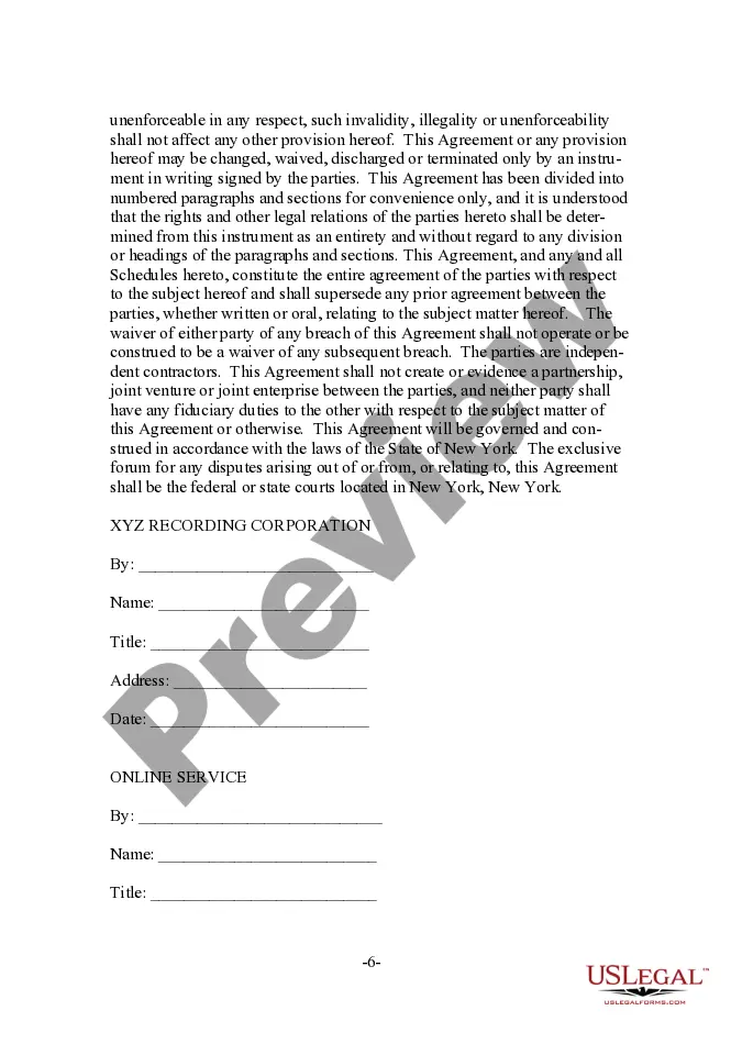 Get Form - Audiovisual Streaming - Downloading License Agreement Preview Form - Audiovisual Streaming - Downloading License Agreement