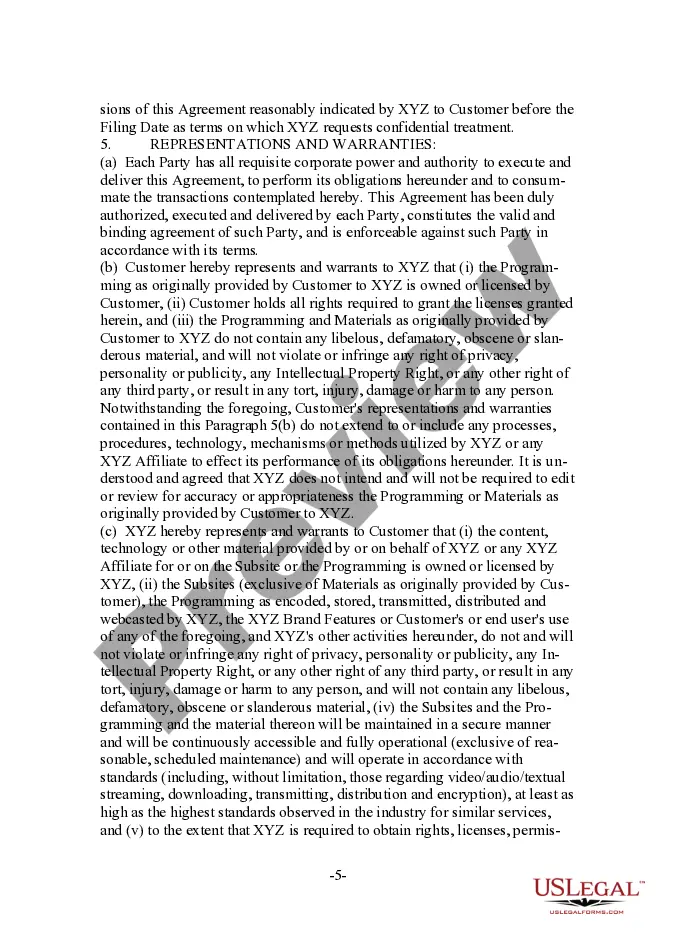 Get Form - Live and PreRecorded Broadcast Streaming and Hosting Agreement Preview Form - Live and PreRecorded Broadcast Streaming and Hosting Agreement