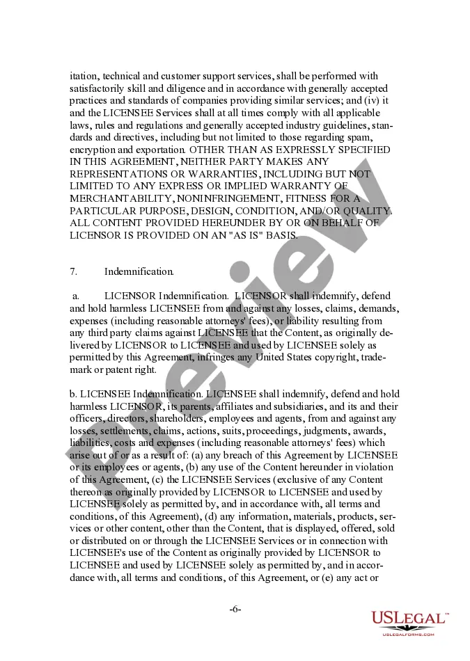 Preview Form - Content Provider Oriented Wireless Content License and Distribution Agreement