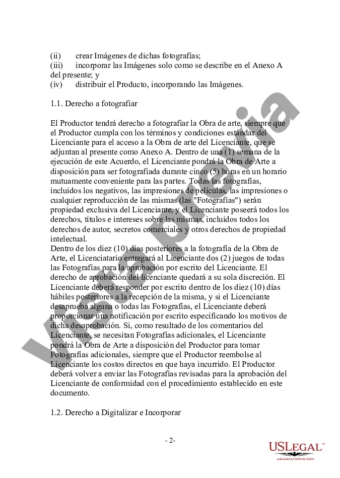 Preview Acuerdo de licencia de obras de arte