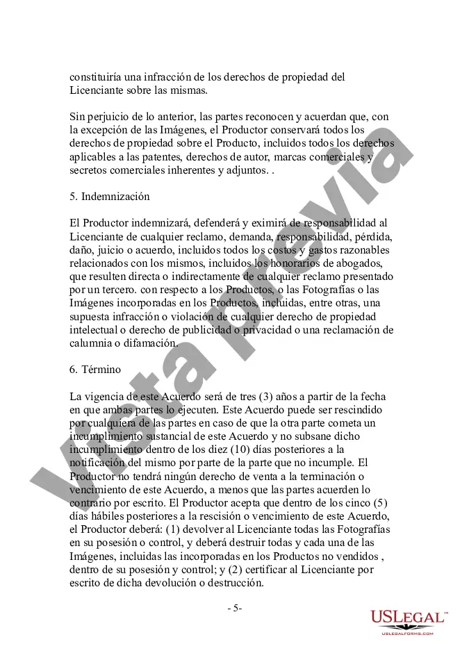 Preview Acuerdo de licencia de obras de arte