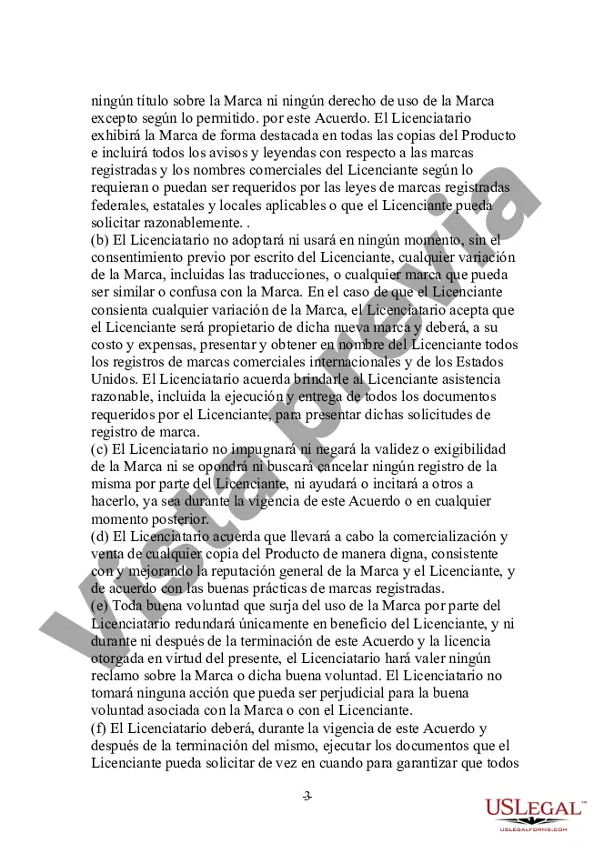 Preview Acuerdo de licencia de marca comercial para un productor multimedia