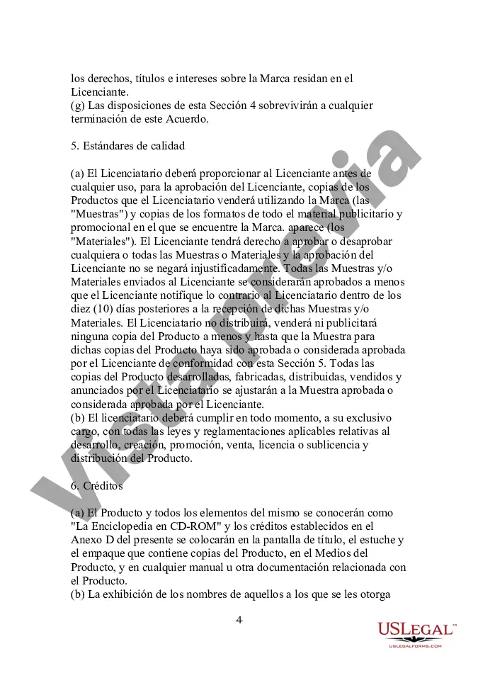 Preview Acuerdo de licencia de marca comercial para un productor multimedia