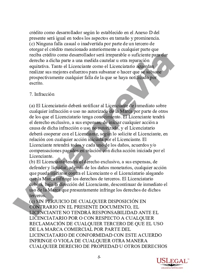 Preview Acuerdo de licencia de marca comercial para un productor multimedia