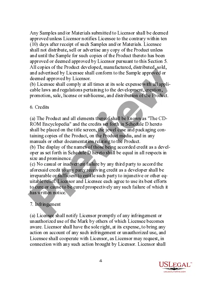 Preview Trademark License Agreement for a Multimedia Producer