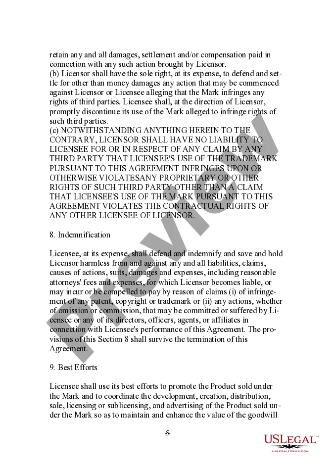 Preview Trademark License Agreement for a Multimedia Producer