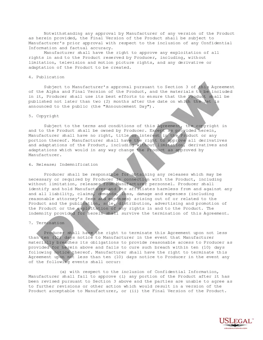 Preview Subject Matter Content License Agreement