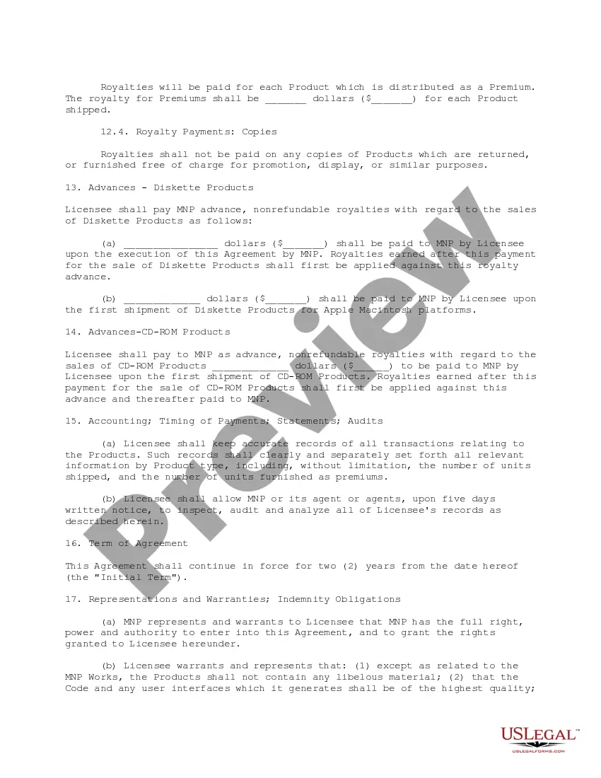 Preview Content License Agreement for Digital Product