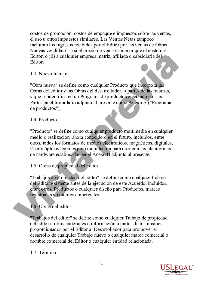 Preview Acuerdo de desarrollo de asociación estratégica para un producto multimedia