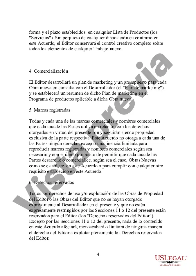 Preview Acuerdo de desarrollo de asociación estratégica para un producto multimedia