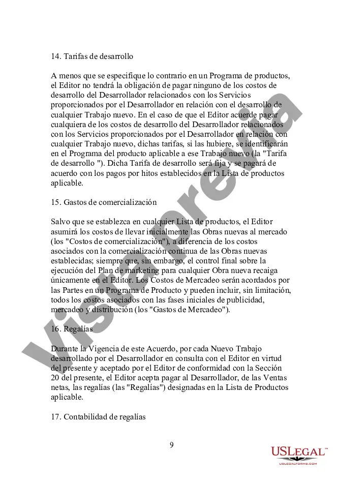 Preview Acuerdo de desarrollo de asociación estratégica para un producto multimedia