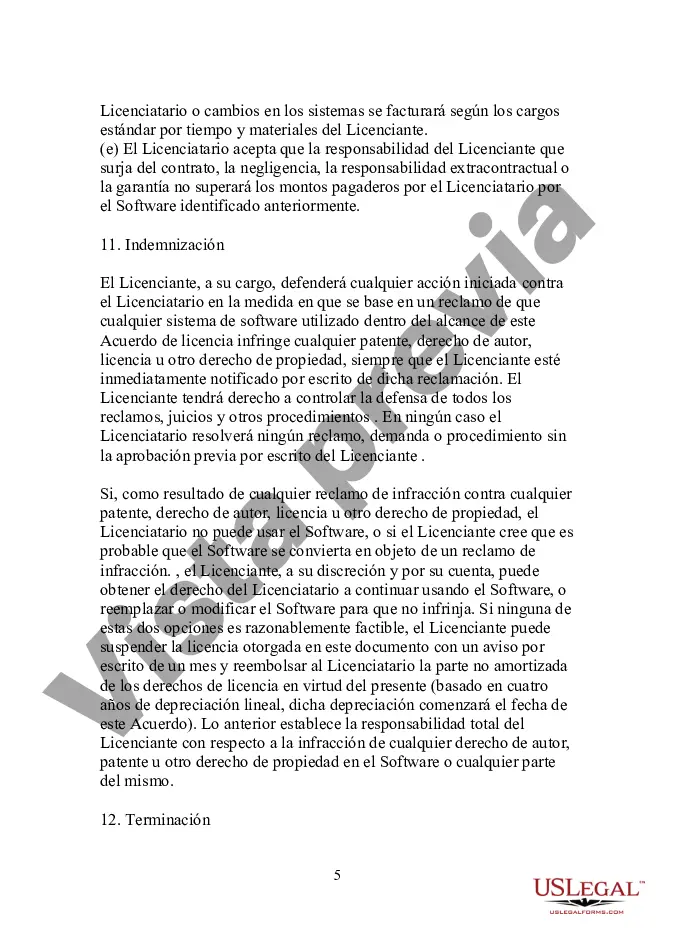 Preview Acuerdo de licencia de software: restrictivo