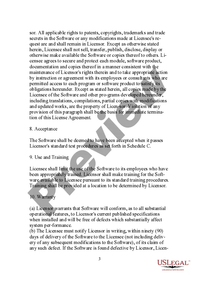 Get Software License Agreement - Restrictive Preview Software License Agreement - Restrictive