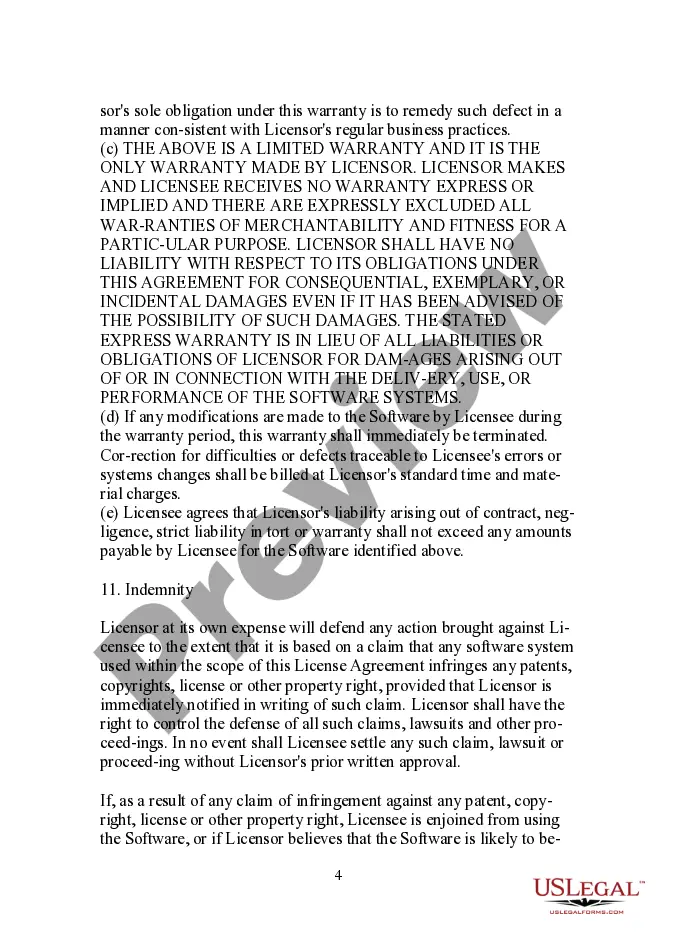 Get Software License Agreement - Restrictive Preview Software License Agreement - Restrictive