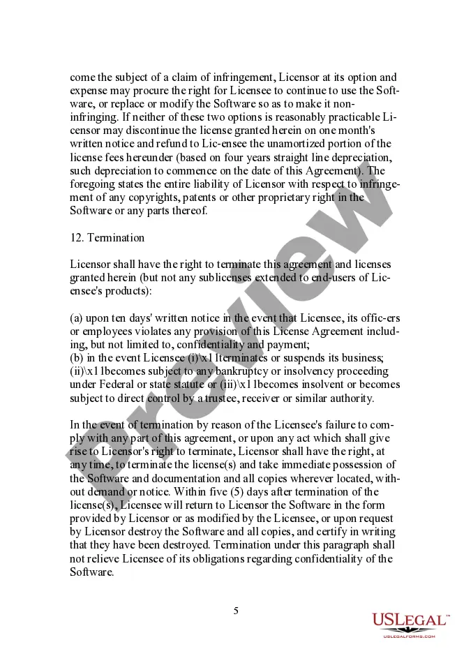 Get Software License Agreement - Restrictive Preview Software License Agreement - Restrictive