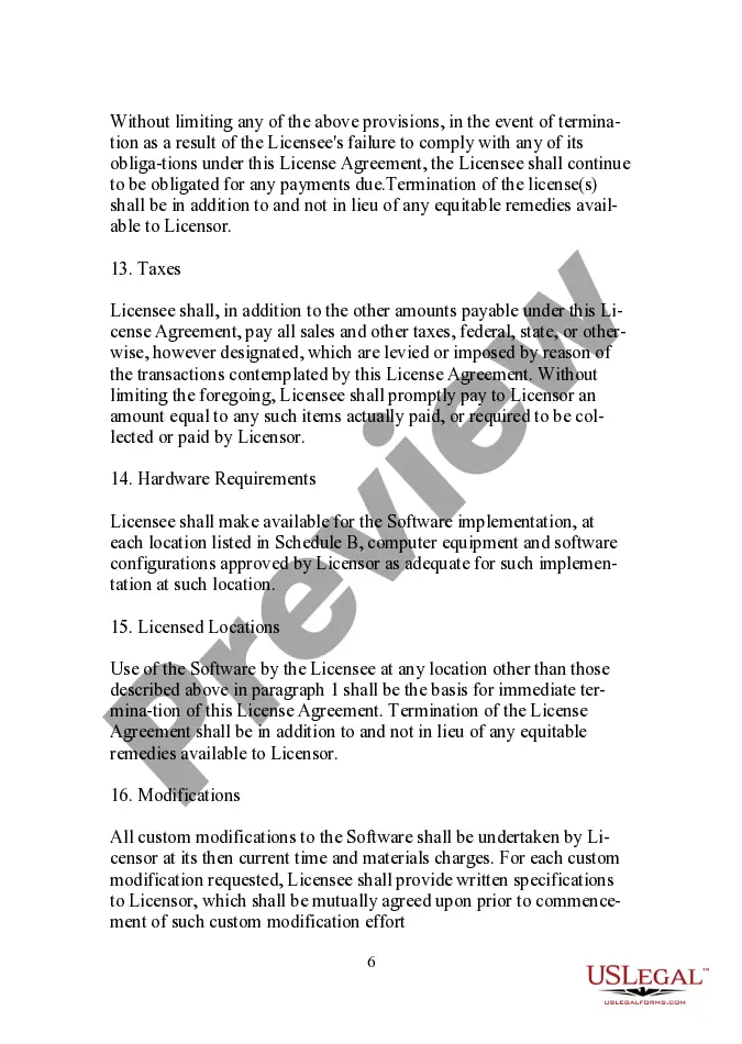 Get Software License Agreement - Restrictive Preview Software License Agreement - Restrictive