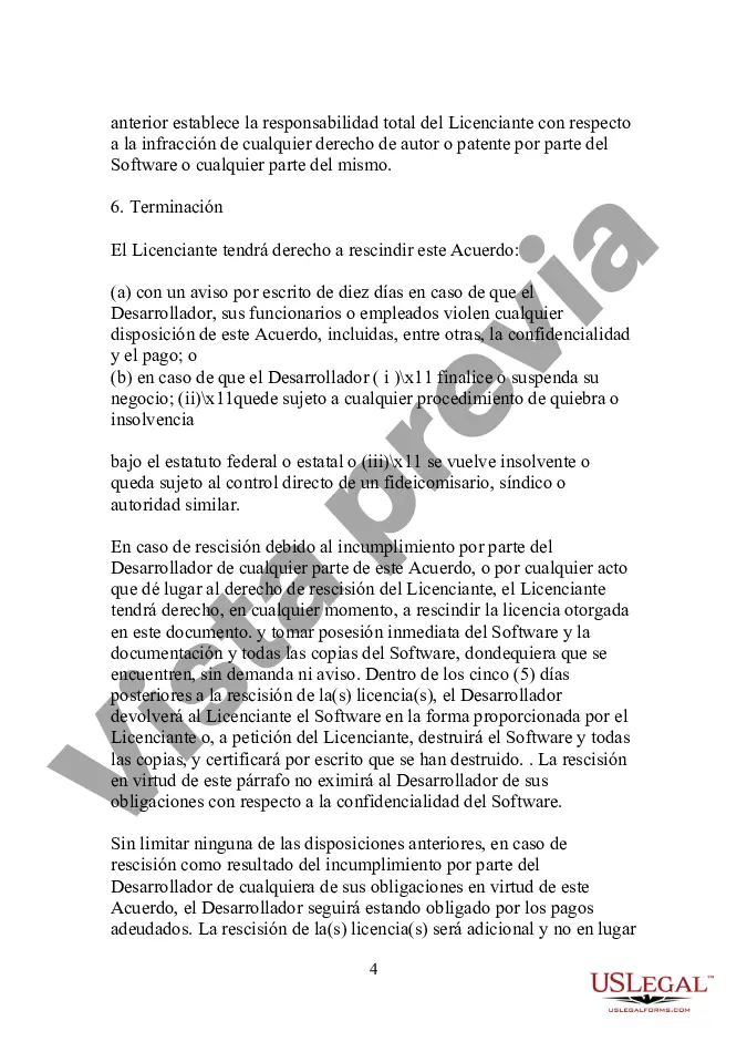 Preview Acuerdo de licencia de software para software de acceso y recuperación existente