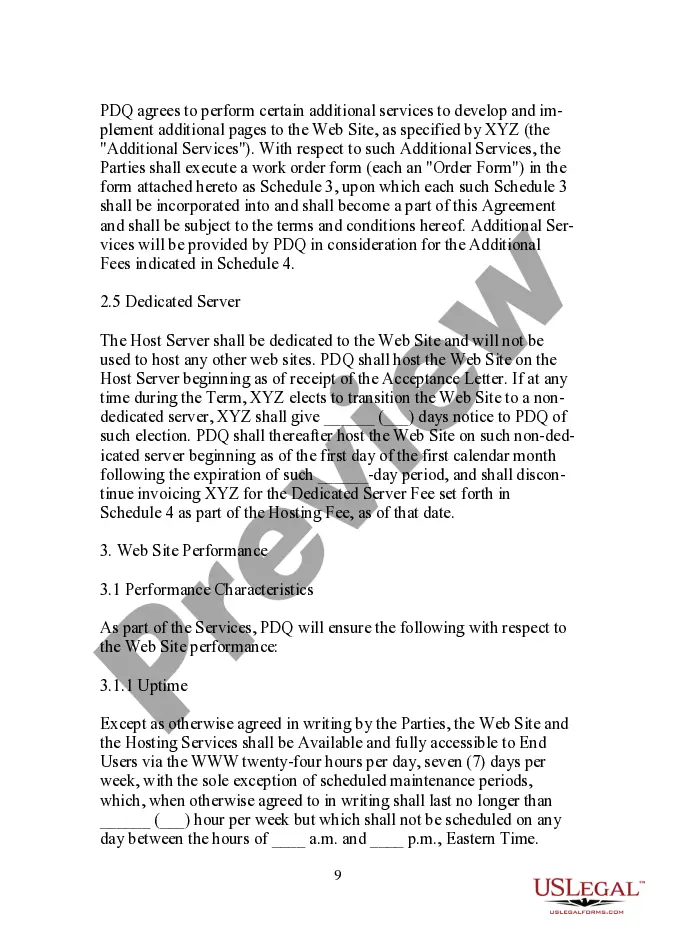 Get Web Site Development and Service Agreement Preview Web Site Development and Service Agreement