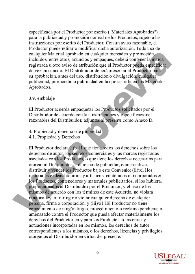 Preview Acuerdo de distribución de revendedor