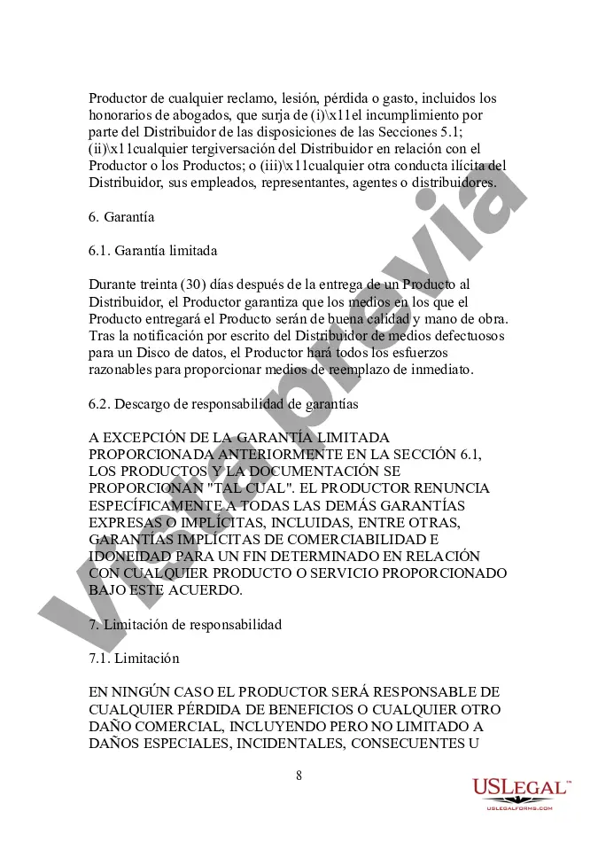 Preview Acuerdo de distribución de revendedor