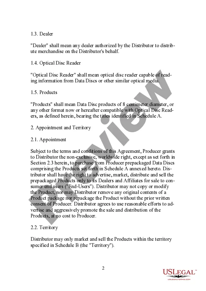 Preview Reseller Distribution Agreement