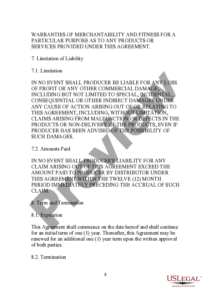 Preview Reseller Distribution Agreement